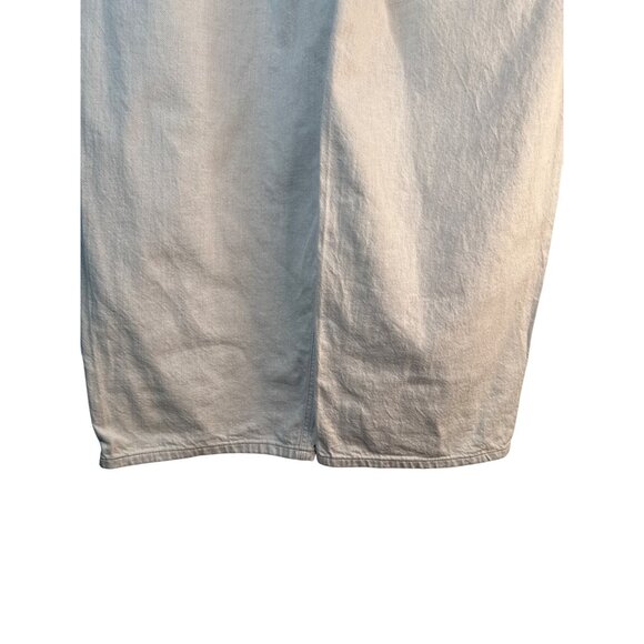 ZARA Linen Blend Small Wide Leg Pants Beige - Picture 14 of 15